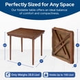thumbnail image 4 of Open Box Stakmore Hardwood Classic Scalloped Edge Folding Card Table - Fruitwood finish, 4 of 6