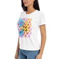 thumbnail image 4 of Plus Size Tops for Women Cute Butterfly Graphic Tee Funny Colorful Print Casual Nature Shirt Small-3X-Large, 4 of 9