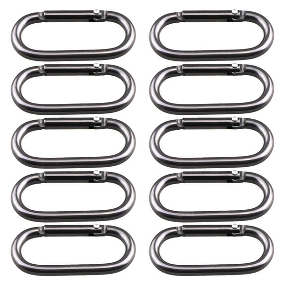 SHISUYAN 20pcs Portable Bottle Buckles Oval-type Carabiners Hanging Buckles Bag Accessories