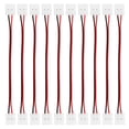 thumbnail image 1 of Uxcell Paquete de 10 conectores de luces LED de 2 pines para tiras de luces de 10 mm 3528 5050 / Iluminación DIY [Blanco, Negro, Rojo], 1 of 6