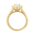 thumbnail image 2 of Unique Moments 1.50 ct Lab Grown Diamond Halo Engagement Ring in 14K Yellow Gold, 2 of 5