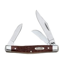 Case XX Jigged Brown Synthetic Stockman Stainless Pocket Knife 00106