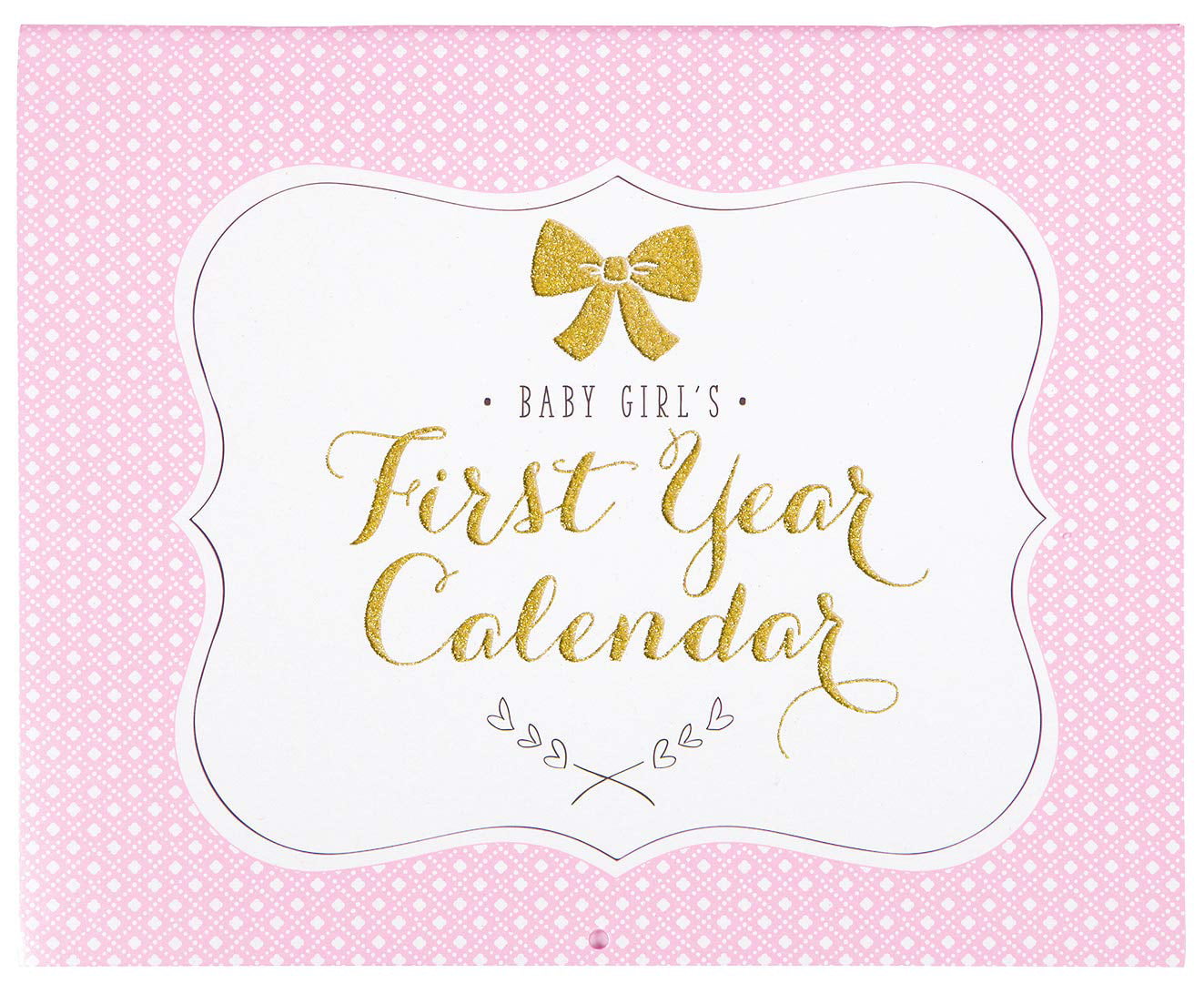 Baby's First Year Floral Wall Calendar 