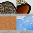 thumbnail image 3 of Leopard Print Kitchen Rugs Sets of 2 Non Slip Kitchen Mat Animal Print Polyester Area Rugs Set Floor Mats Washable Carpet Mat Comfort Standing Mat for Kitchen Laundry Sink Office, 3 of 6