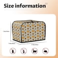 thumbnail image 5 of Sikiie Fall Thanksgiving Day Toaster Covers 2 Slice Dustproof Toaster Cover Bread Machine Cover, Dustproof Cover - 11.4" x 7.5" x 7.9", 5 of 7