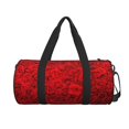 thumbnail image 2 of KLL Red Rose Duffle Bag For Men Women Sport Gym Fitness Tote Travel Training Workout Basketball Football Weekender, 2 of 8