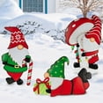 thumbnail image 1 of Cheers Christmas Plug High Simulation Artistic Anti-rust Vivid Portable Micro Landscape Funny Gnome Ground Stake for Lawn, 1 of 2