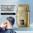 thumbnail image 2 of Electric Shavers for Men,3-Speeds Electric Razor,Head Shavers for Bald Men,Double Foil Beard Trimmer,Barber Supplies Waterproof Shaver, 2 of 5