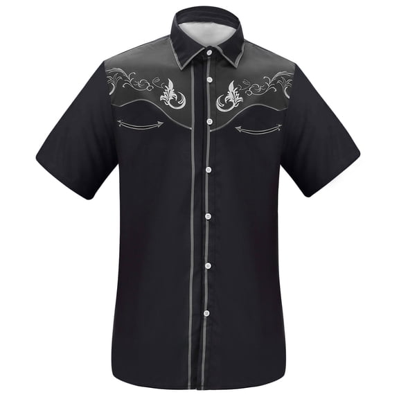 Boys T Shirts , Boys Tees , 4t Tshirt Boys,Boys Western Cowboy Print Short Sleeve Button Down Casual Shirt For Children And Youth