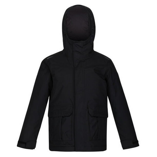 Regatta - Chaqueta Impermeable Bardron Niños (Negro) Regatta UTRG8442_black