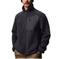 thumbnail image 2 of Puntoco Men's Jacket Classic Full Zip Stand Collar Lightweight Casual Soft Warm Coats with Zipper Pocket Gray XL(XL), 2 of 5