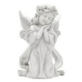 thumbnail image 2 of thinsony Resin White Angel Statue Desktop Decor Collection Window Props Christmas prayer hold cheek, 2 of 8