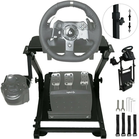 VEVOR G920 Racing Steering Wheel Stand Shifter Mount fit for Logitech G27 G25 G29 Gaming Wheel Stand Wheel Pedals NOT Included Racing Wheel Stand