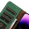 thumbnail image 6 of Nalacover Cute Wallet Case for iPhone 14, Card Slots Cash Holder Premium Faux PU Leather Flip Folio Cover with Magnetic Clasp RFID Blocking Kickstand Anti-Scratches Protective Case,Green, 6 of 8