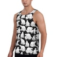 thumbnail image 2 of Pofeuu Cute Cartoon Polar Bear Print Men's Workout Tank Tops Sleeveless Muscle Gym Shirt Quick Dry-XX-Large, 2 of 7