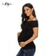 thumbnail image 1 of Camiseta de manga corta para embarazo de maternidad para mujer L 3 piezas como pic, 1 of 4