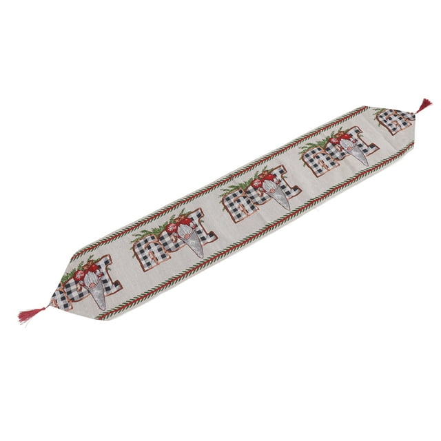 Chemin de Table de Noël Réutilisable Lavable en Tissu Tricoté pour Maison Café