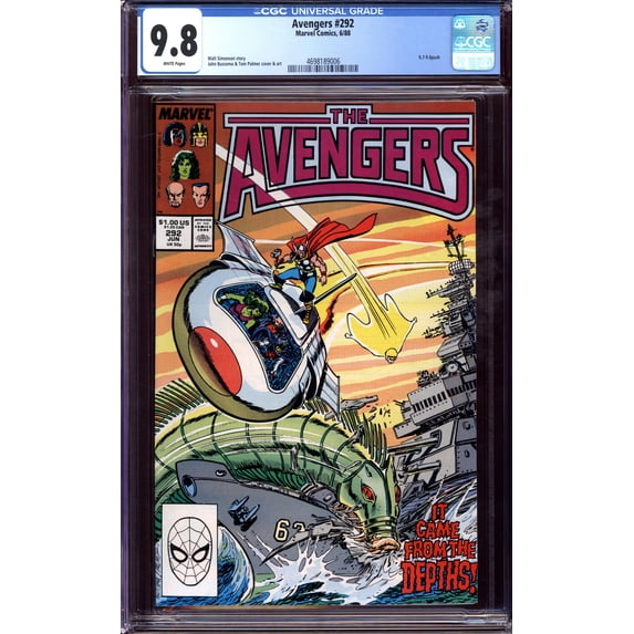 Avengers #292 - CGC 9.8 Comic Book