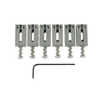 Graph Tech String Saver Classics Strat & Tele 2-1/16" Spacing Brushed Steel