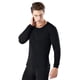 thumbnail image 5 of Ropa de otoño de algodón para hombre, pantalones de polar, camisa de una pieza con cuello redondo, suéter de algodón, polar fino de mediana edad, 5 of 5