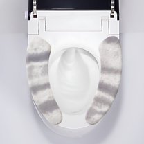 Hiroekza Toilet Seat Covers,Toilet Seat Cover Pads Thick Warm Self Adhesive Toilet Seat Cushion For Winter 1Pair Toilet Seat Cover Clearance