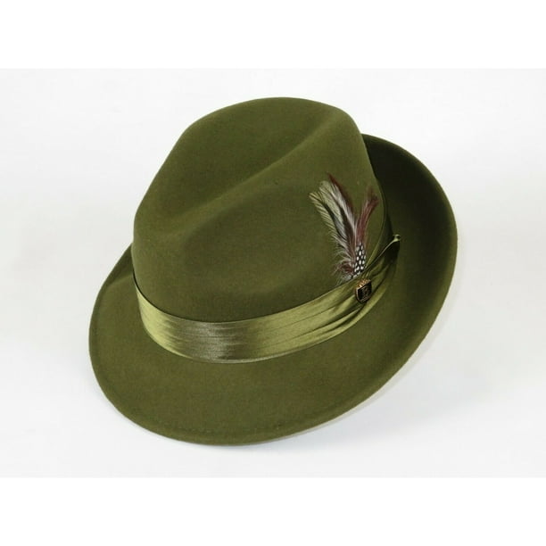 olive wool hat