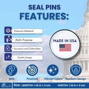 Pin - State Seal Montana - USA | Lapel Pin Accessory, Jacket Hat Decor, Collector Souvenir