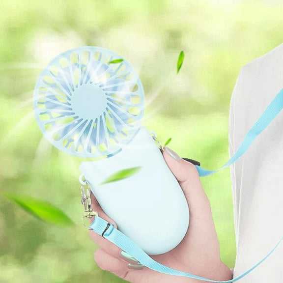 AZXY Portable Fan,Portable Fans for Outdoors,Handheld Fan Battery,Folding Hand Held Personal Mini Fan Handheld,Blue
