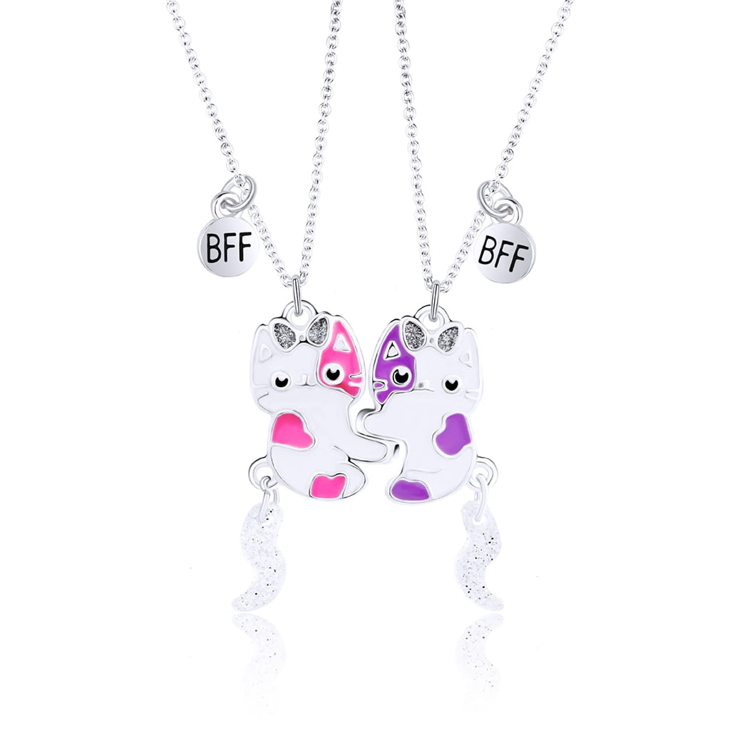 2 pc Best Friends Unicorn BFF Friendship Necklaces Kids Charm Jewelry Set |  eBay
