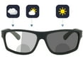 thumbnail image 3 of Sports Transition Readers Sunglasses Wrap Around Readers Photochromic Bifocal Reading Glasses For Men and Women, 3 of 8