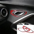 thumbnail image 3 of Cubierta de manija interior de puerta para Chevrolet Camaro 2017-2021, color rojo, 3 of 5