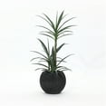 thumbnail image 2 of LuxenHome 14.5" Dia Round Planter Large Indoor Outdoor Plant Pot Modern Striped Plastic Planter Pot, 2 of 9