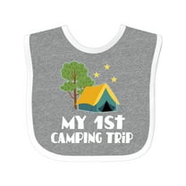 Inktastic My 1st Camping Trip Boys or Girls Baby Bib