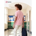 thumbnail image 5 of PatPat Boys Polo Shirts Short Sleeve Collared Button Placket School Tops7-8Y, 5 of 7
