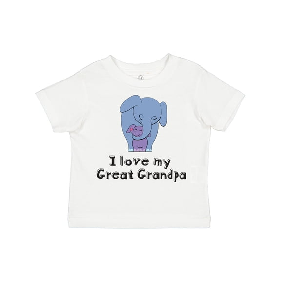 Inktastic I Love My Great Grandpa Elephant Boys or Girls Toddler T-Shirt