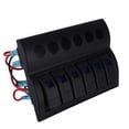 thumbnail image 1 of 6 Gang Rocker Switch, Temperature  6 Gang Toggle Switch Reinforced Design  For 12-24V Cars Buses Trucks Boats SUV, 1 of 8
