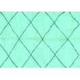 thumbnail image 1 of Ahgly Company Indoor Rectangle Solid Turquoise Blue Modern Area Rugs, 8' x 12', 1 of 4
