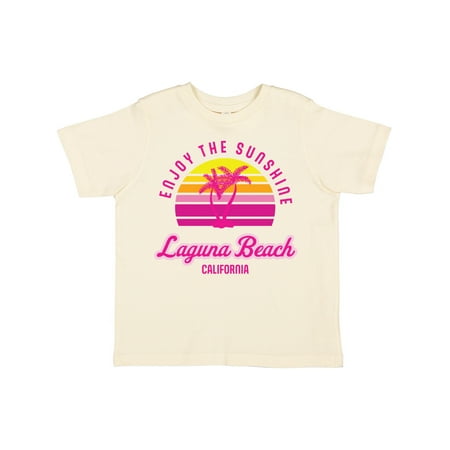 

Inktastic Summer Enjoy the Sunshine Laguna Beach California in Pink Gift Toddler Boy or Toddler Girl T-Shirt