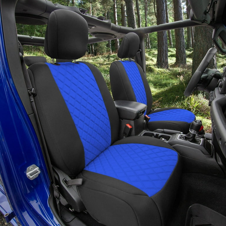 FH Group Blue Neoprene Custom Car Seat Cover for 2018-2021 Jeep