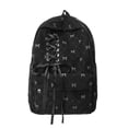 thumbnail image 3 of Backpacks for Girls Corduroy Bow Backpack for Students Casual Commute Lightweight Daypack Black One Size, 3 of 4