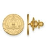 925 Sterling Silver Yellow Gold-Plated Official Georgia Institute of Technology Crest Lapel Pi 15mm