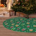 thumbnail image 6 of Sikiie Milk Tea 30-48 inches {designName} Print Christmas Tree Skirt Snowman Xmas Tree Skirt with Edge Christmas Decorations for Holiday Party30", 6 of 7