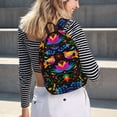 thumbnail image 7 of Balery Mexican Flower Traditional1 Vintage Canvas Backpack for Men and Women - Large Capacity, Durable Travel Laptop Bag for School, Work, Hiking, and Outdoor Activities, 7 of 7