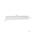 thumbnail image 6 of CQSXDA Wall Mounted Floating TV Stand with 16 Color LEDs in White, 67 Inch Modern Entertainment Center for 55 60 65 Inch TVs, 6 of 7