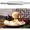 thumbnail image 1 of Stainless Steel Dough Roller Professional Durable Non-Stick Ergonomic Multifunctional Comfortable Dough Rolling Pin with 360degree Rotating Handle for Baking Pizza Pie, 1 of 7