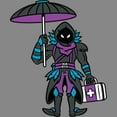thumbnail image 2 of Boy's Fortnite Raven Float On  Performance Graphic Tee Charcoal Heather Large, 2 of 4