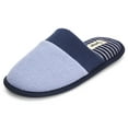 thumbnail image 2 of Floopi Women's Soft Knit Closed Toe Slipper W/Terry Insole & Linen Collar Trim Slipper W/ Memory Foam, 2 of 5