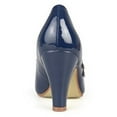 thumbnail image 3 of Brinley Co. Women's Medium and Wide Width Mary Jane Patent Leather Pumps, 3 of 4