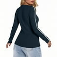 thumbnail image 4 of Kaemgyyd Workout Tops for Women Slim Fitted Long Sleeve Stretch Layering Tee Fashion Crew Neck Basic Undershirts S-XXl, 4 of 4