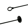 thumbnail image 5 of Naiture Stainless Steel 48'' x 48'' Corner Shower Curtain Rod with Ceiling Support, Black Finish, 5 of 8